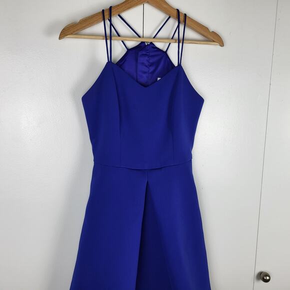 Keepsake x REVOLVE Twisted Fiction Fit and Flare Mini Dress Colbalt Blue | XS - Picture 4 of 10